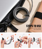 Silicone Cable Ties Cord Organizer (12pcs-multicolor)