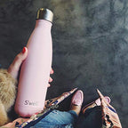 Stainless Steel Water Bottle (Pink Topaz / 16.9 Ounces)