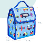 Insulated Lunch Bag for Kids (Trains, Planes and Trucks)
