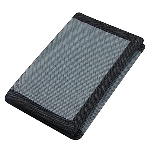 RFID Blocking Canvas Wallet for Men and Women (Grey)