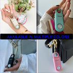 130db Personal Safety Alarm with Ultra Bright Strobe Light. Aqua (Aqua / Button cell)