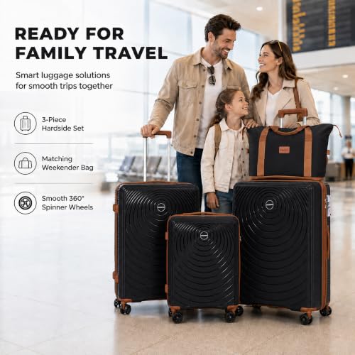 Luggage Sets 5 Piece (Black / 5 Piece Sets (21/25/29/Db/Tb))