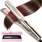 Titanium Flat Iron Hair Straightener Large with Infrared (Champagne / 1.8 Inch Plate)