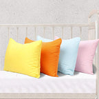Toddler Pillows with Pillowcases Set (Navy Blue (Microfiber) / 13x18 Inch (Pack of 2))