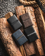 Trifold Card Wallet for Men RFID Blocking with Pop Up Credit Card Holder (Brown)