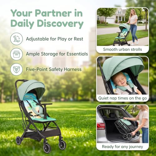Ultra Compact Travel Stroller (Green)