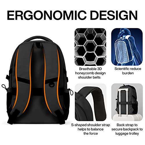 Travel Laptop Backpack (Black / 16 inch)