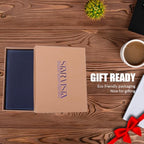 Albatross Leather Travel Passport Holder (Navy B)