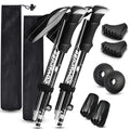 Hiking Poles Collapsible Trekking Poles (Black Long(110-130cm))