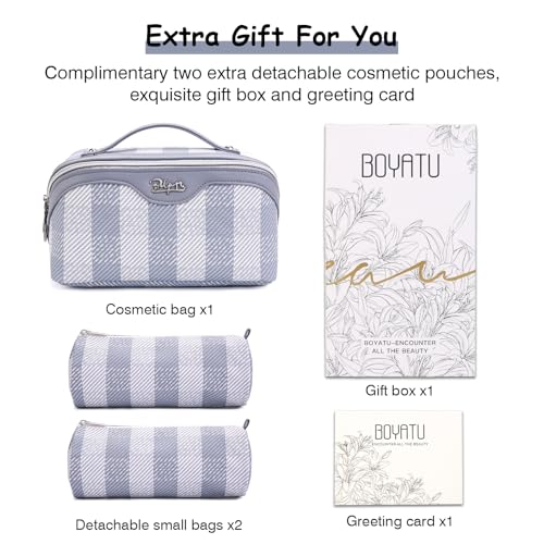 Travel Makeup Bag Organizer Cosmetic Bag (06-A-Blue)