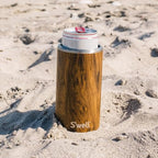 Stainless Steel Chiller Triple (12oz Slim Cans and Bottles / Teakwood)