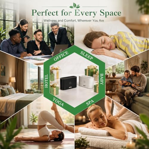 Flame Air Diffuser Humidifier (Black / 180ml)
