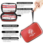 Premium 320 Piece First Aid Kit (Red / 5.88 x 8.65 Inch)