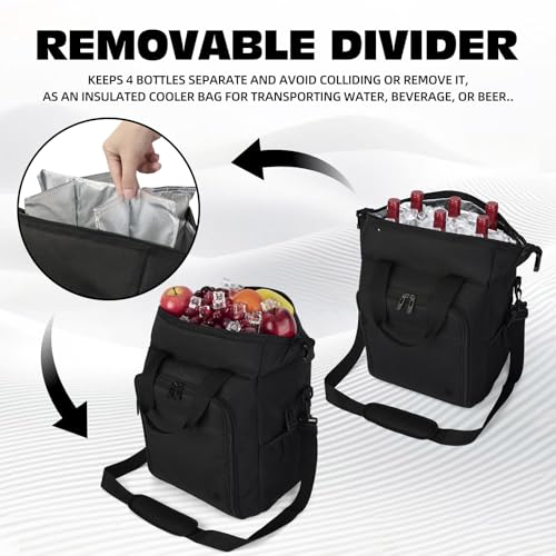 6 Bollte Wine Bag (6 Bottle / Deep Black)