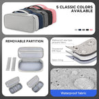 Tech Organizer Pouch with Handle (Grey / Single Layer)