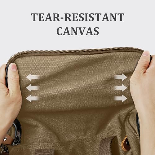 Canvas Duffle Bag (Coffee / X-Large-60L (With Toiletry Bag))