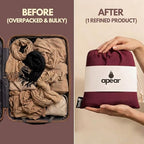 Apear 16-in-1 Compact Travel Blanket with Bag, Soft Bamboo Airplane Blanket (Burgundy/Black)