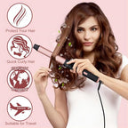 5 in 1 Curling Wand Set (Rose Gold)