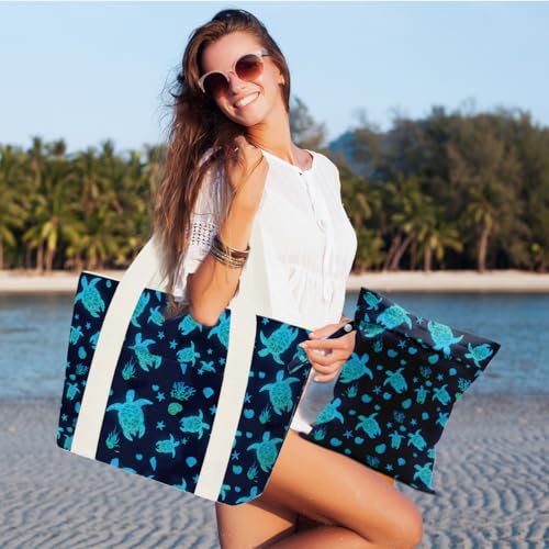 Beach Bags Wet Bag for Swimsuit (Sea Turtles)