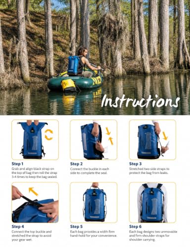 Waterproof Backpack for Men 20L (40L / Blue)