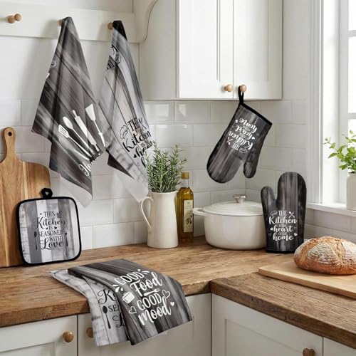 Grey Rustic Kitchen Decor Set (Gray)