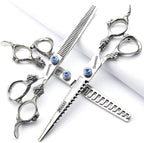 6/7/8/9 Inches Professional Hairdressing Scissors Set,Stainless Steel Hairdressing Scissors for Women & Men… (7 inch 3PC)