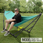 Universal Double Hammock with Stand Included Foldable (1. Sky)