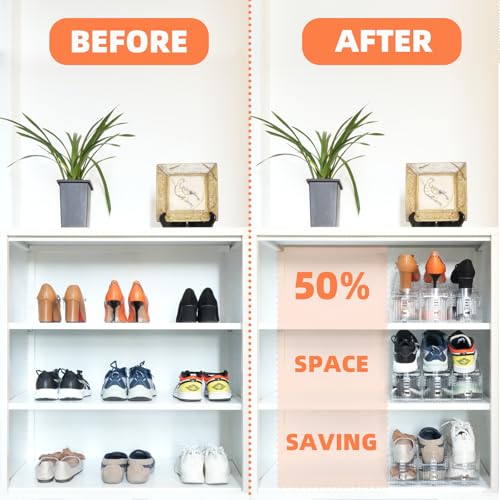 20 Pack Adjustable 50% Space (20PCS / Transparent)
