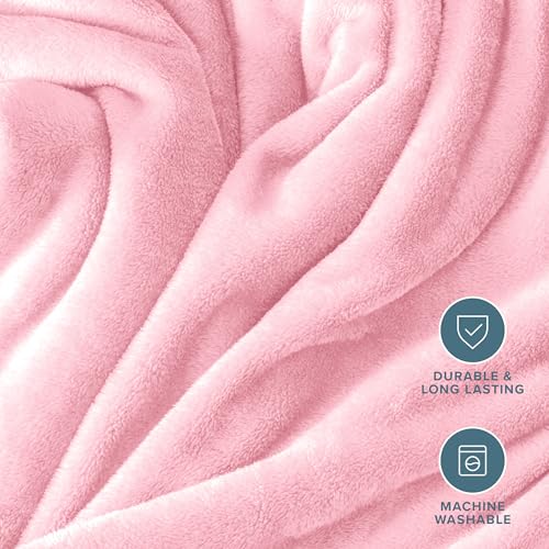 Fleece Blanket Luxury Microplush (Kid / 18 - Light Pink)
