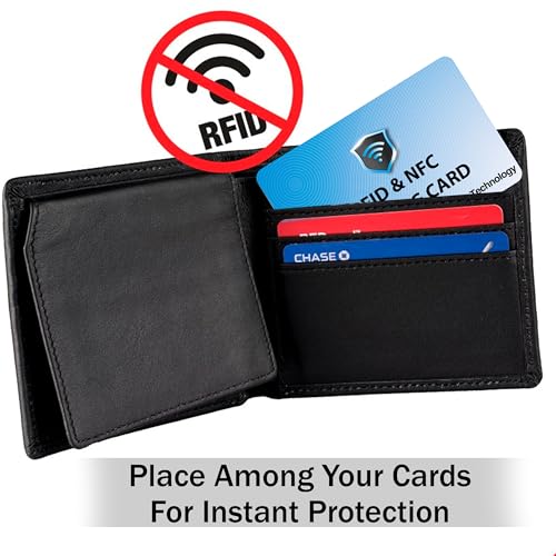 10 Pack RFID Blocking Card for Credit Debit ID Card (Sky Blue)