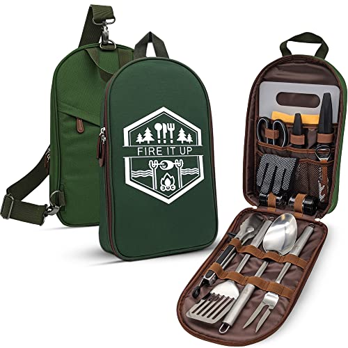 Grilling & Camping Cooking Utensils Set (Green Lite)