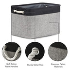 Storage Basket for Organizing (Black&Grey / 3PCS/Large Cube - 16L×12W×12H)