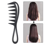1Pc Black Large Tooth Detangle Comb Shampoo Wide Teeth Comb Hair Salon Shampoo Unbreakable,Hair Combs,Beauty and Personal Care Styling Tools and Appliances