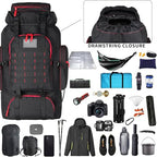 Hiking Backpack for Men 70L (70l-blackred)