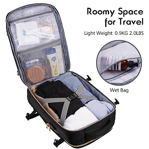 Travel Backpack for Women (15.6 inch / Black)