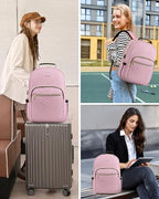 Laptop Backpack for Women (Light Pink / 17-Inch)