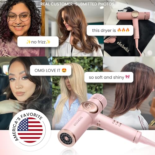Ionic Hair Dryer with Diffuser (Pink)