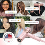 Ionic Hair Dryer with Diffuser (Pink)