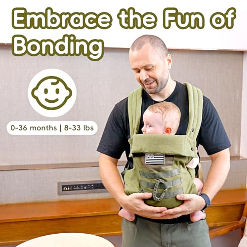 Baby Carrier Lumbar Support Infant Carrier (Green)