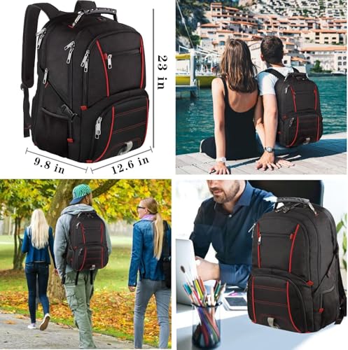 Travel Laptop Backpack (Red)