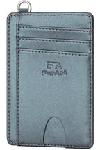 Slim Minimalist Wallet RFID Credit Card Holder for Men (small / Pearl Gray)