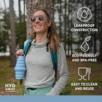 25oz Collapsible Water Bottle (Blue Ice)
