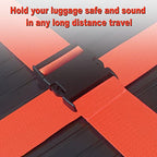 Luggage Straps for Suitcases TSA Approved Travel Essentials 8 Pack (Red)