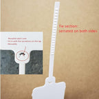 100pcs Reusable Blank Plastic Tags Ties Key Tags 1.45"*2.48" Serrated Tension - Image 4
