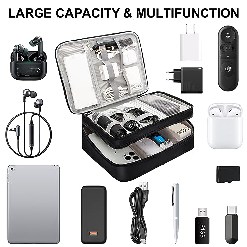 Electronic Organizer Travel Case (zipper-black)