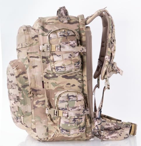 Large Tactical Backpack Bag For Hiking (Camo)