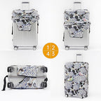 Travelkin Luggage Covers For Suitcase Tsa Approved Suitcase Cover Protector (Hydrangea / M)