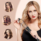 Thermal Brush 1 Inch Curling Iron Volumizing Heated Round Brush (Rose Gold / 1 inch)