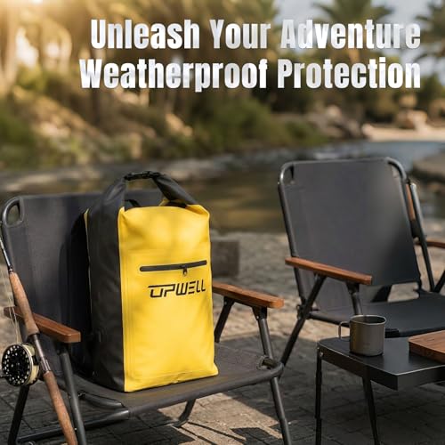 20L Waterproof Dry Bag Boating Backpack for Travel Hiking Camping Kayaking Hiking Swimming Floating Submersible Dry Bag bright yellow (20L / bright yellow)