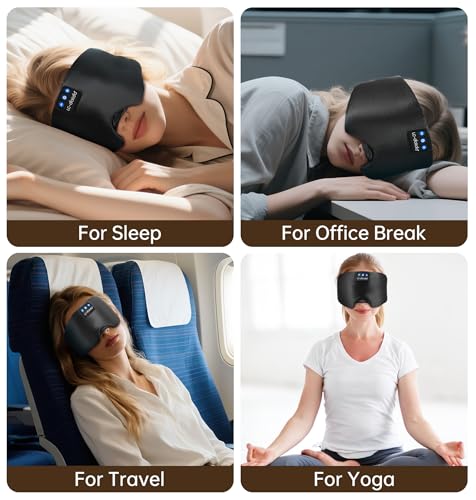 Luxurious Silk Soft Sleep Mask (Black 3c)